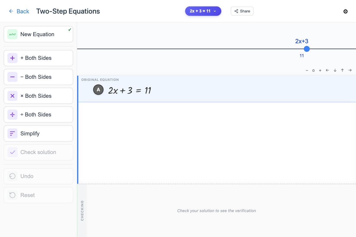 Teacher Guide: Two-Step Equations - Graspable Math